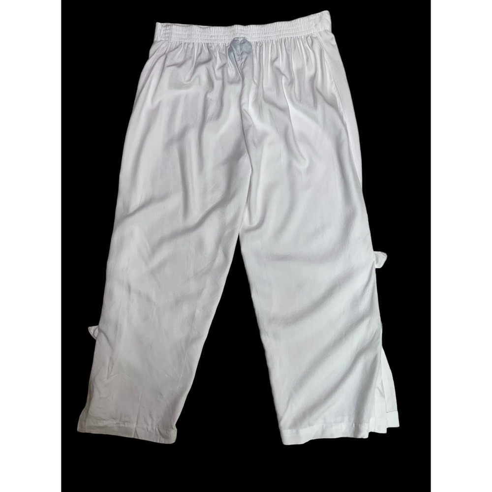 Escapada Women's Size XS Capri Pants Resort Clothing Beachwear Coverup White